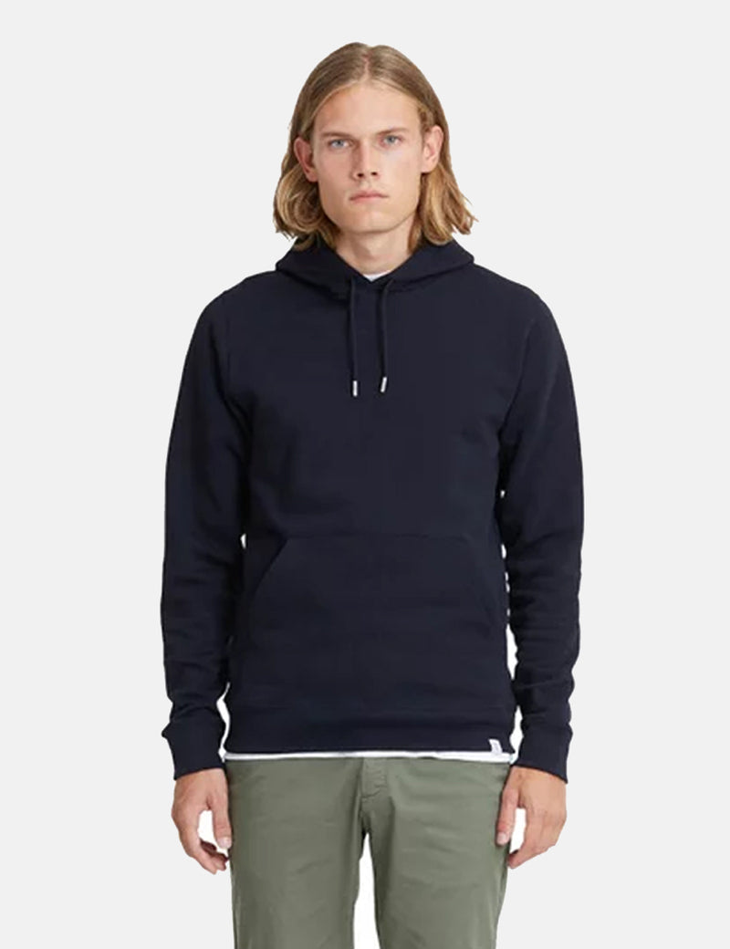 Norse Projects Vagn Classic Hooded Sweatshirt - Dark Navy Blue