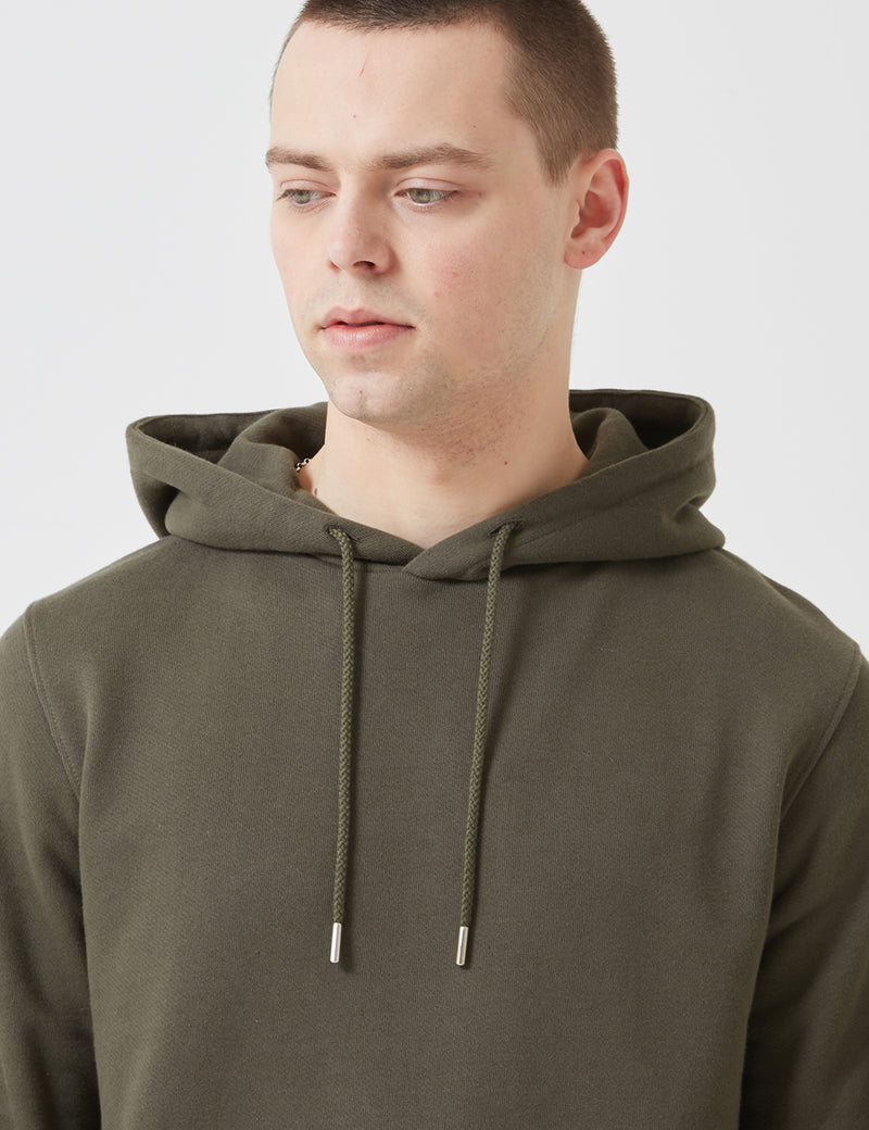 Norse Projects Vagn Classic Hooded Sweatshirt-Ivy Green