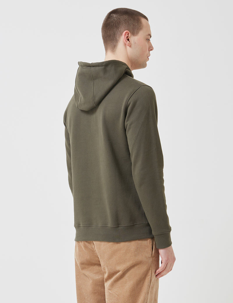 Norse Projects Vagn Classic Hooded Sweatshirt-Ivy Green