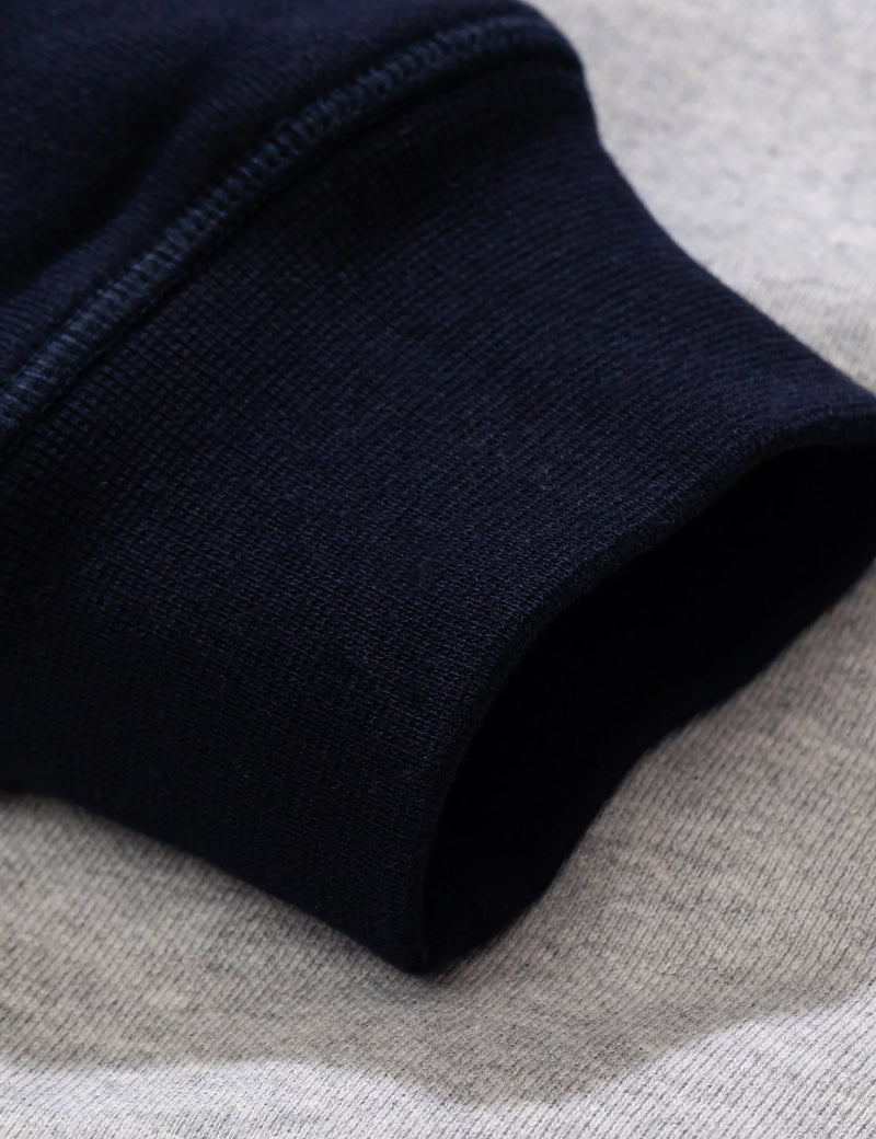 Norse Projects Ketel Contrast Sweatshirt-Dark Navy Blue