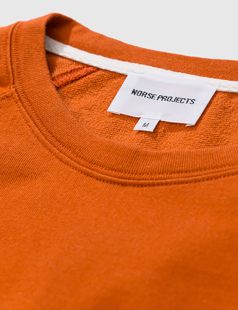 Norse Projects Vorm Sweatshirt - Ochre Orange