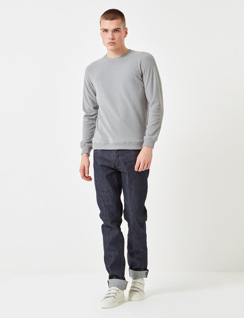 Norse Projects Vagn Fleece Sweatshirt - Light Grey
