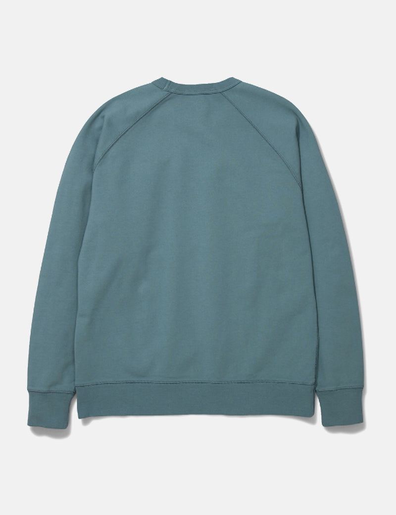 Norse Projects Kristian Sportswear GMD Sweatshirt-Mineral Blue