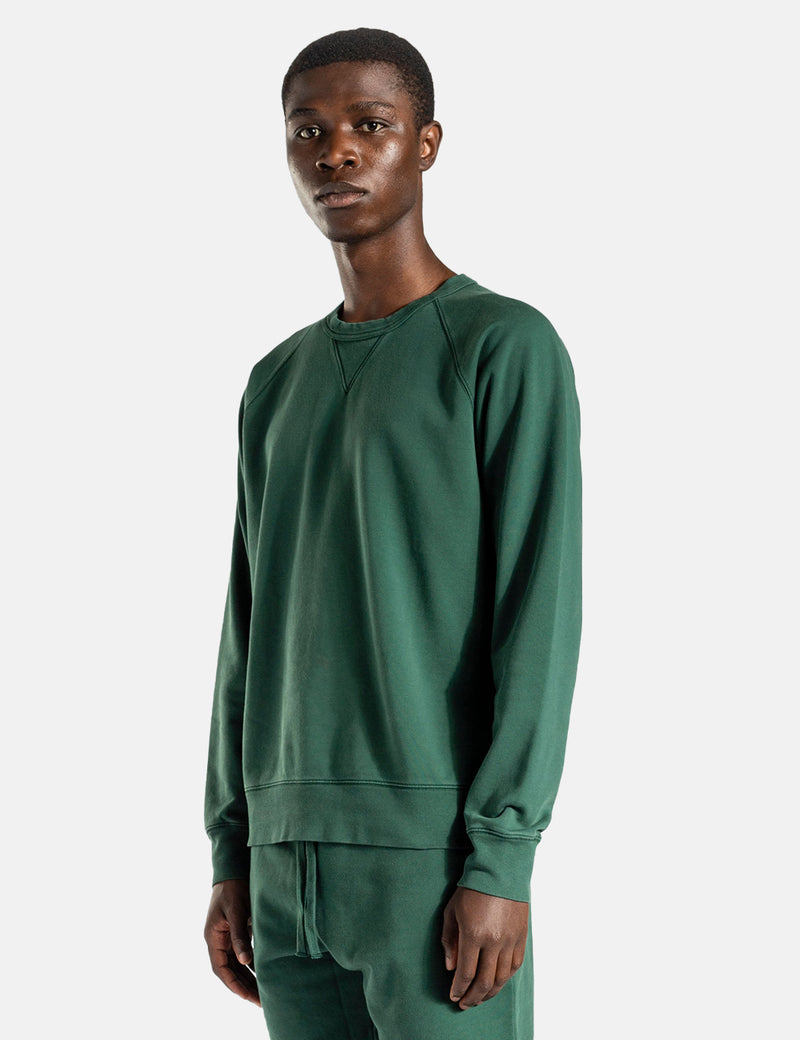 Norse Projects Kristian Sportswear GMD Rundhals-Sweatshirt – Tiefseegrün