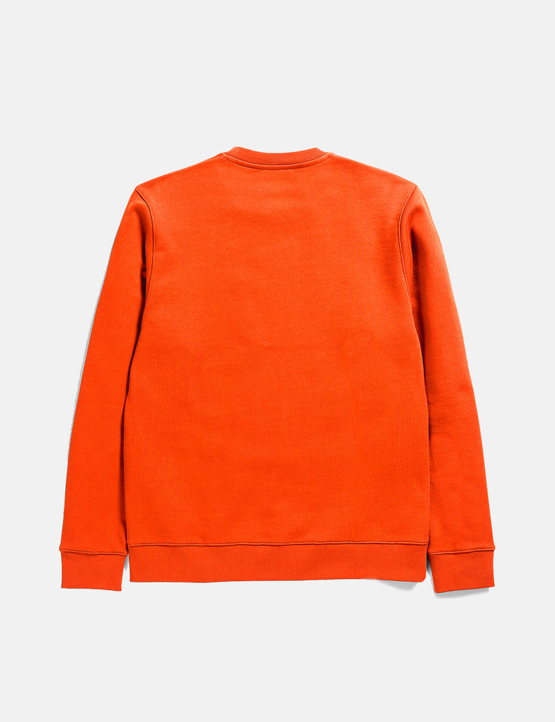 Norse Projects Vagn Classic CrewSweatshirt-レスキューオレンジ