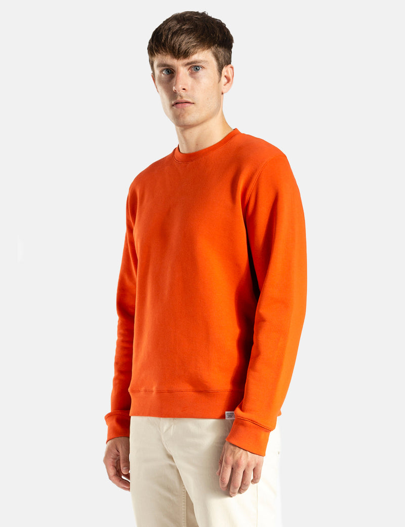 Norse Projects Vagn Classic CrewSweatshirt-レスキューオレンジ