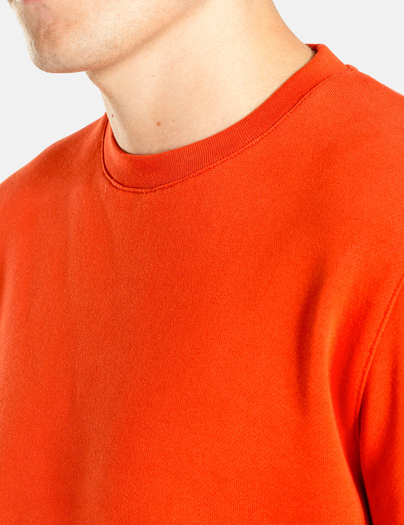 Norse Projects Vagn Classic CrewSweatshirt-レスキューオレンジ