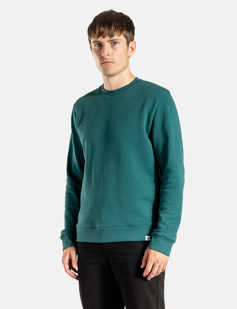 Norse Projects Vagn Classic Crew Sweatshirt - Sea Blue I URBAN EXCESS.
