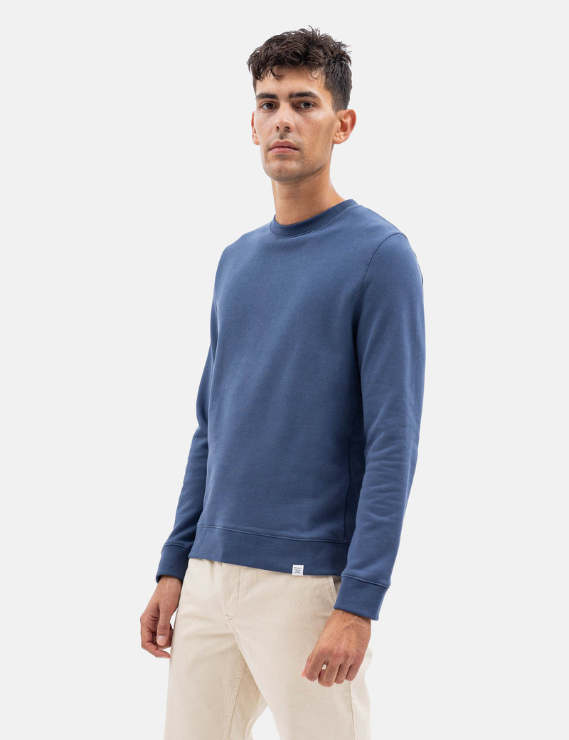 Norse Projects Vagn Classic Crew Sweatshirt - Calcite Blue