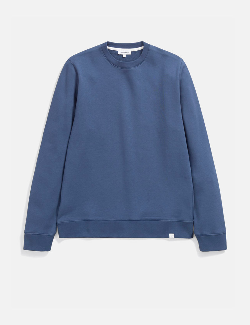 Norse Projects Vagn Classic Crew Sweatshirt - Calcite Blue