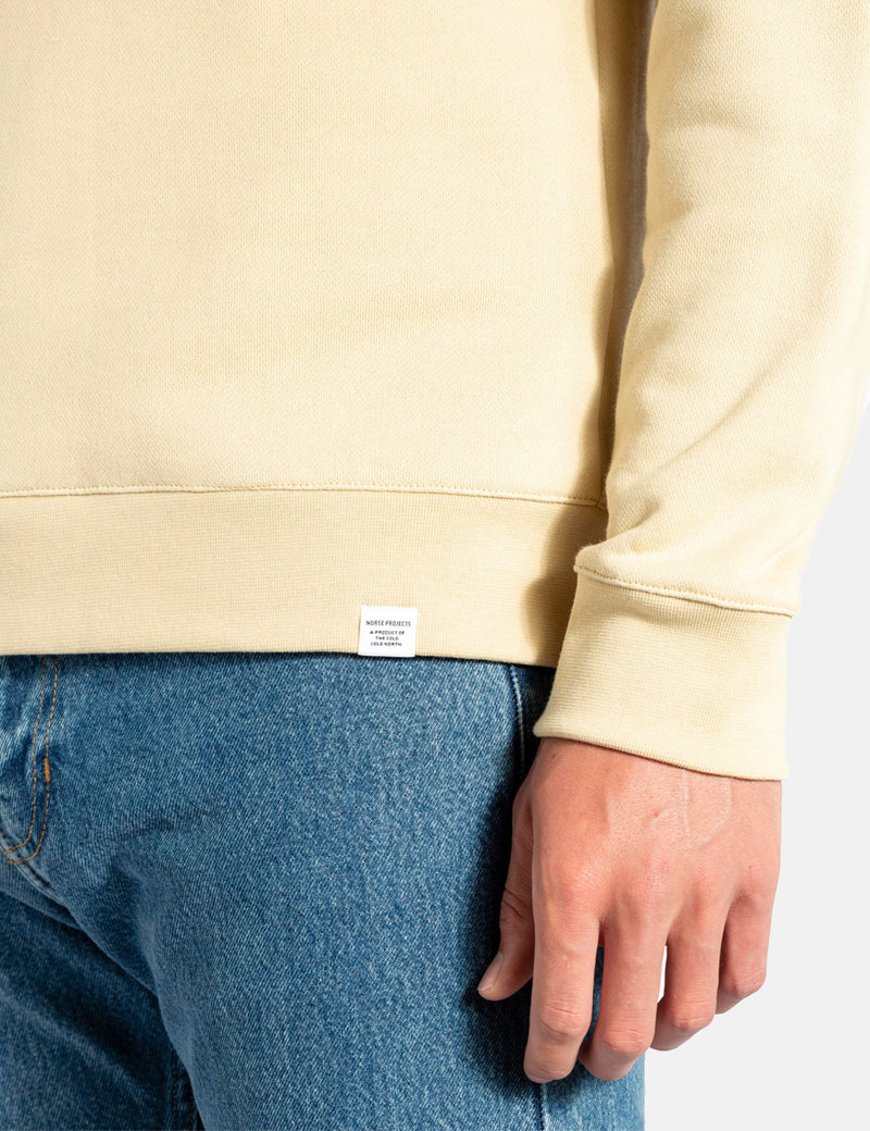 Norse Projects VagnClassicCrewスウェットシャツ-オイスターホワイト