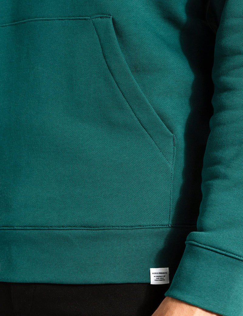 Norse Projects Vagn Classic HoodedSweatshirt-シーブルー