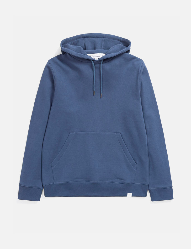 Norse Projects Vagn Classic フード付きスウェットシャツ - Calcite Blue