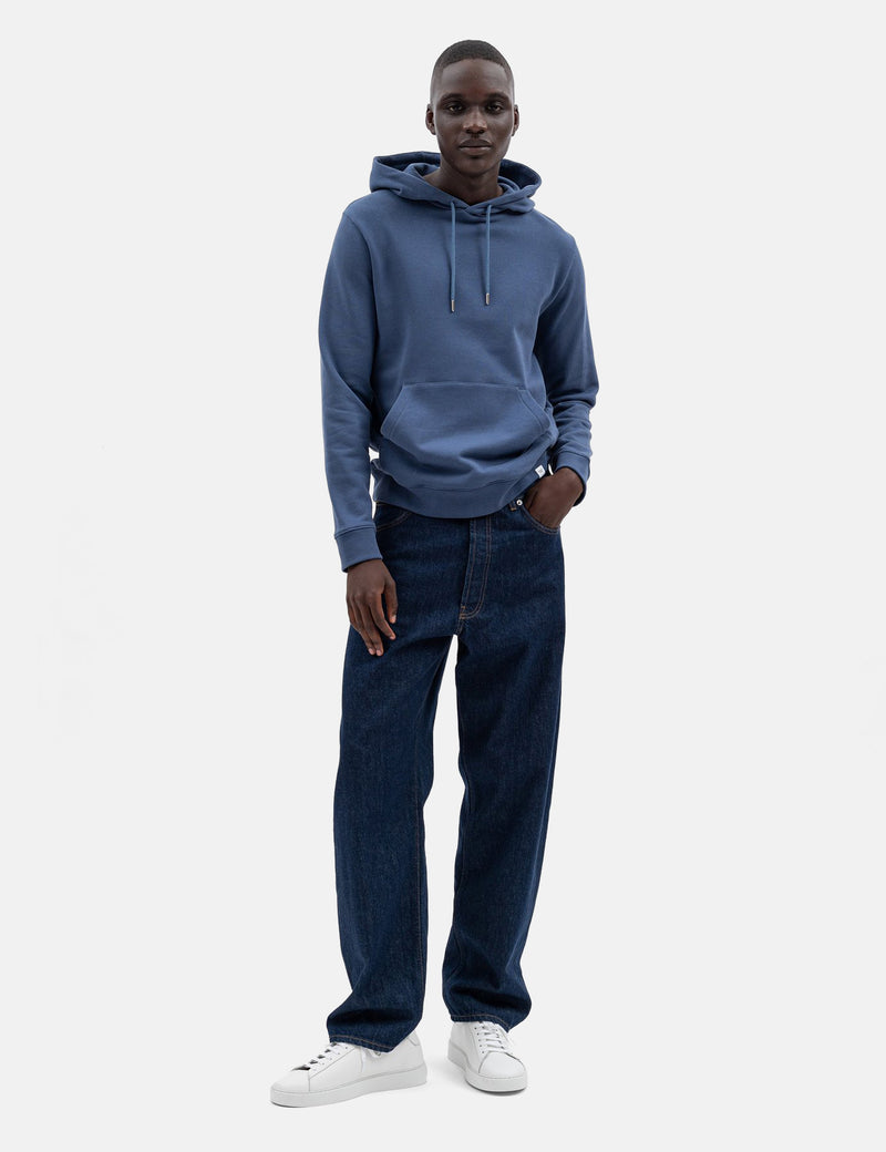 Norse Projects Vagn Klassisches Kapuzen-Sweatshirt - Calcitblau