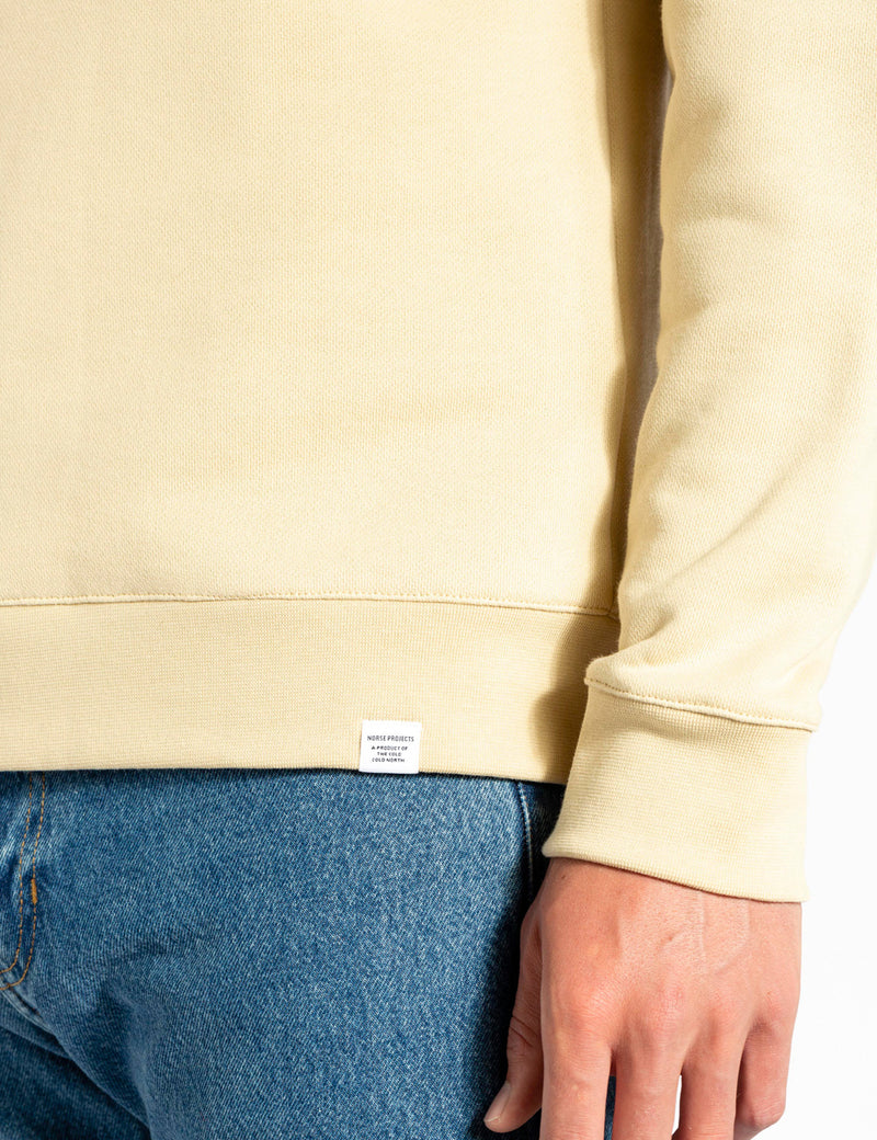Sweat à Capuche Norse Projects Vagn Classic Crew - Blanc Oyster