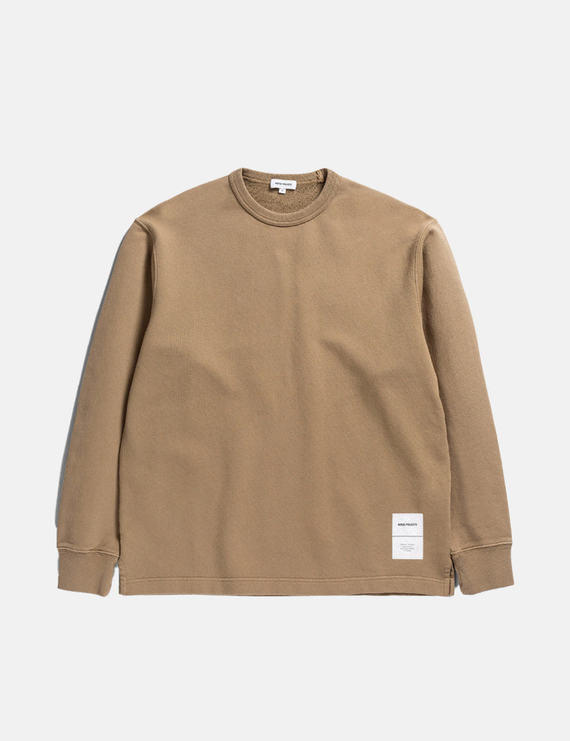 Sweat-shirt Ras Du Cou Fraser Tab Series Norse Projects - Kaki Utilitaire
