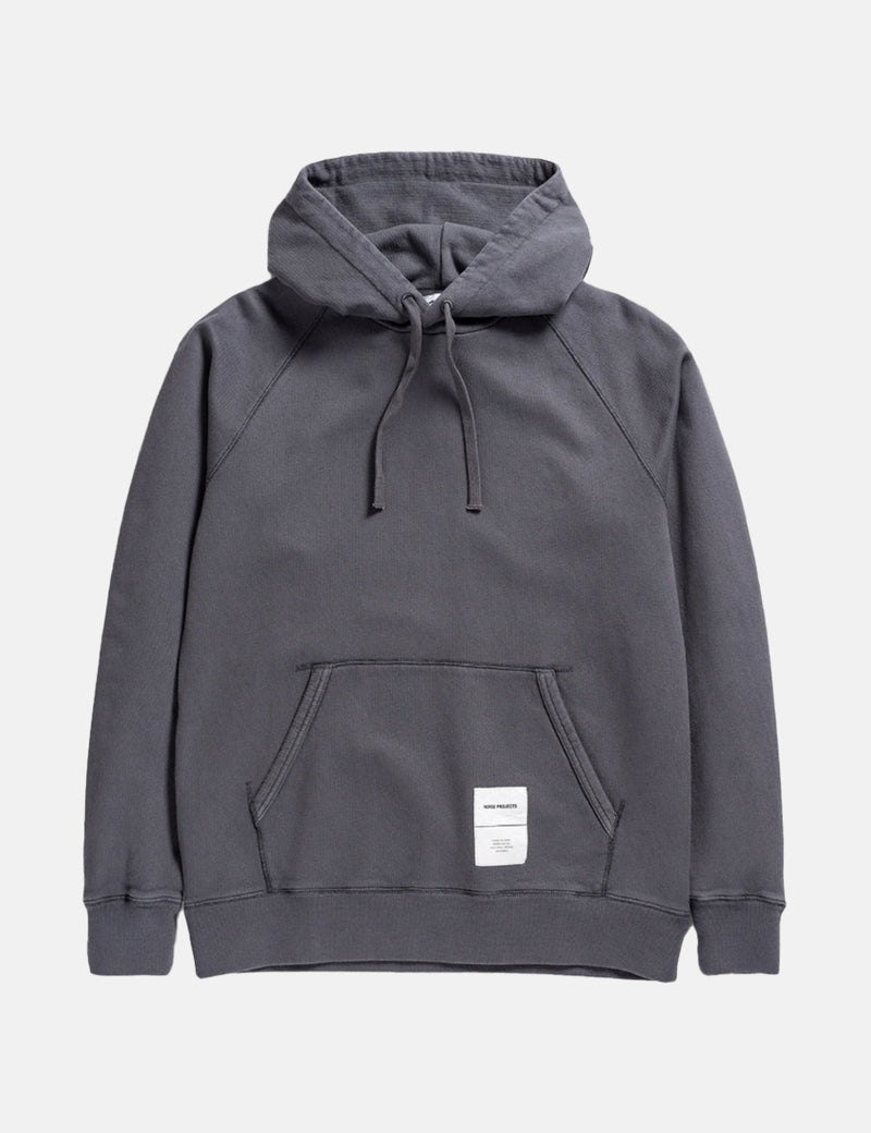 Norse Projects Kristian Tab Series Sweat à Capuche - Aimant Gris