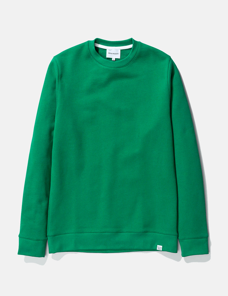 Norse Projects Vagn Klassisches Sweatshirt - Sporting Grün