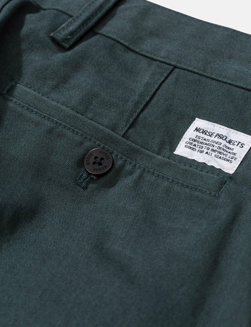 Norse Projects Aros Heavy Chino (Régulier) - Spinnaker Green