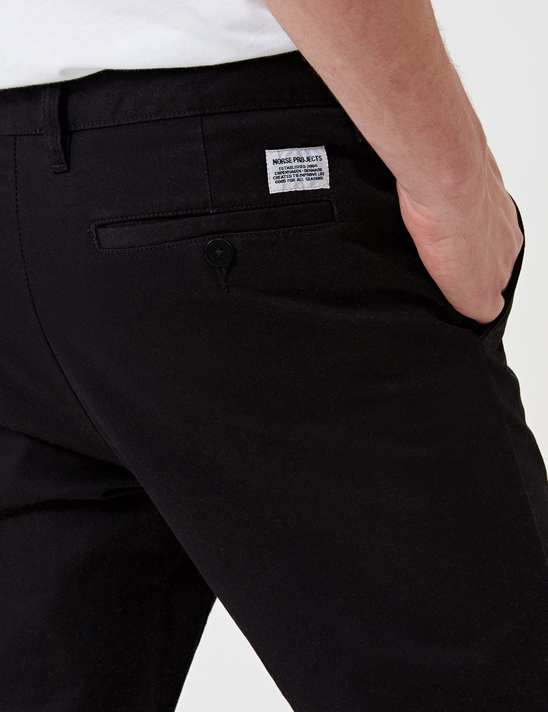 Norse Projects Aros Heavy Chino (Regular) - Black