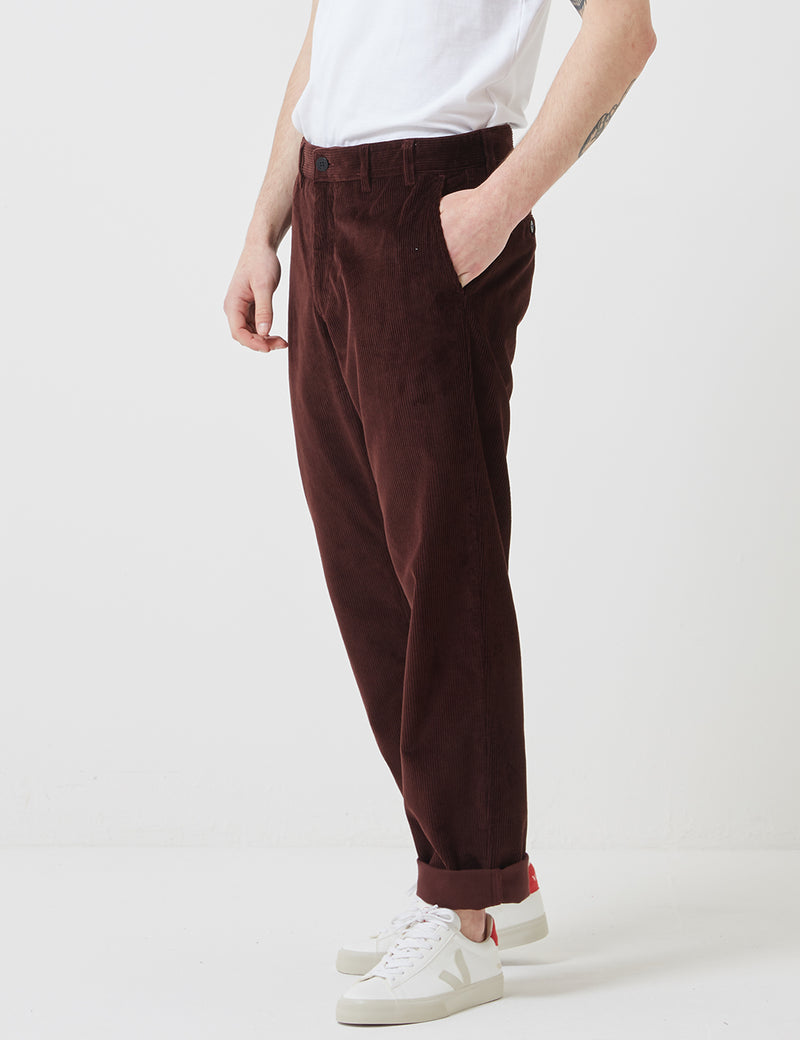 Norse Projects Aros Corduroy Chino-Burnt Sienna Brown