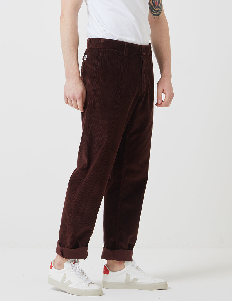 Norse Projects Aros Corduroy Chino-Burnt Sienna Brown