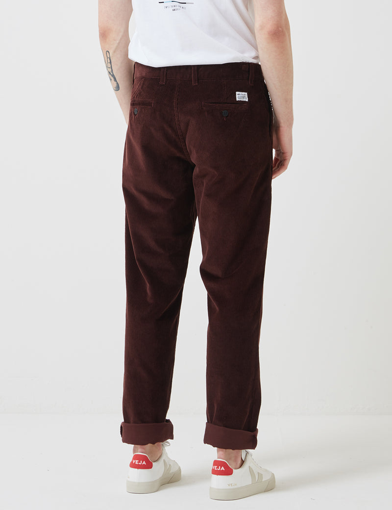 Norse Projects Aros Corduroy Chino-Burnt Sienna Brown
