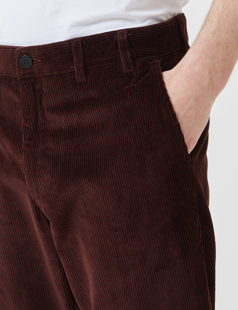 Norse Projects Aros Corduroy Chino-Burnt Sienna Brown