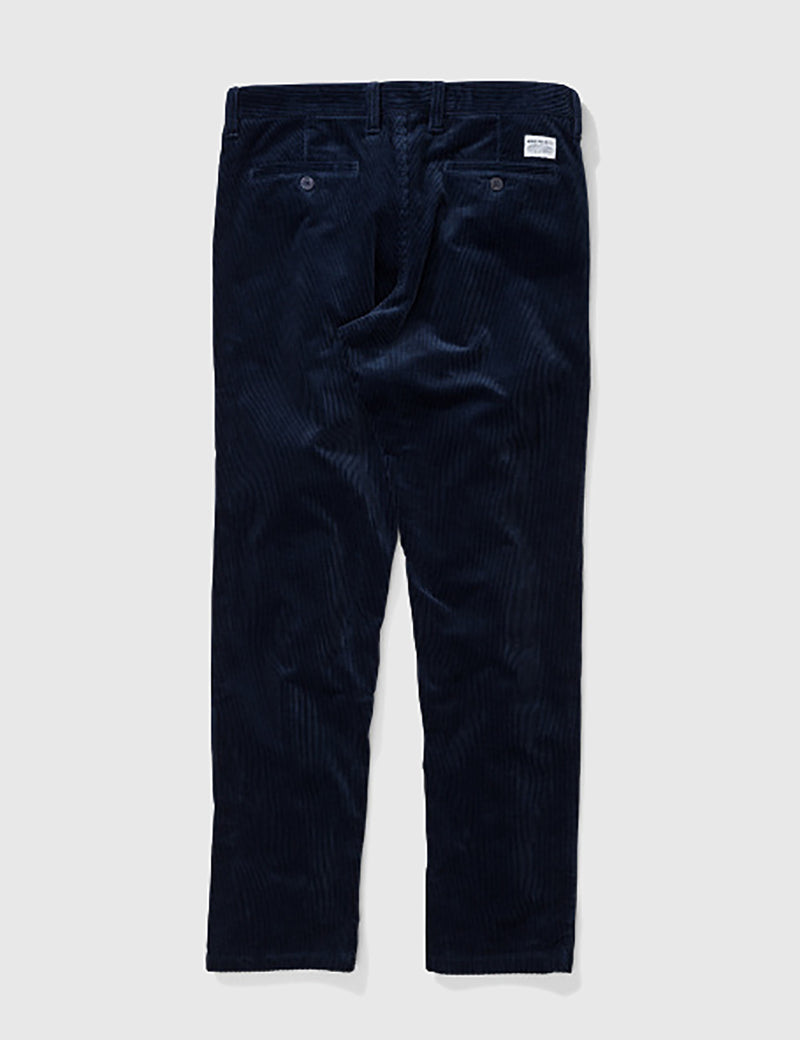 Norse Projects Aros Corduroy Trousers - Navy Blue