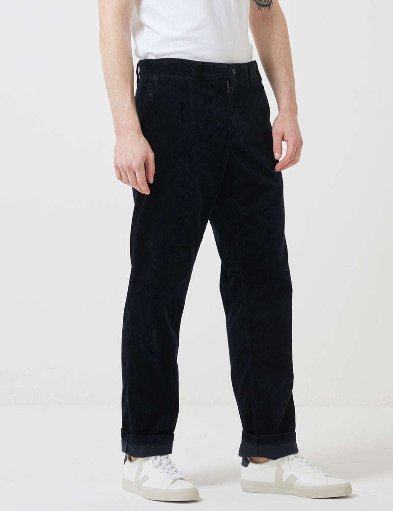Norse Projects Aros Trousers (Corduroy) - Dark Navy Blue