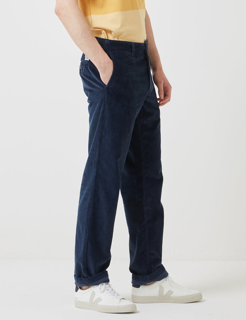 Norse Projects Aros Corduroy Chino - Ensign Blau