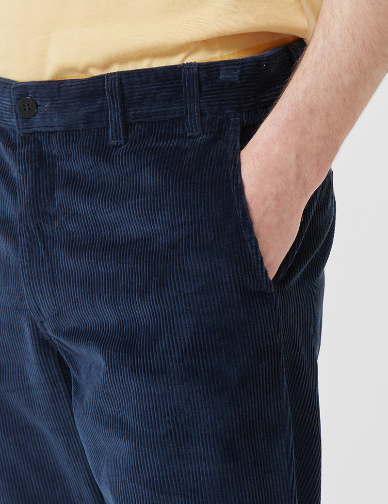 Chino Velours Côtelé Aros Norse Projects - Ensign Blue
