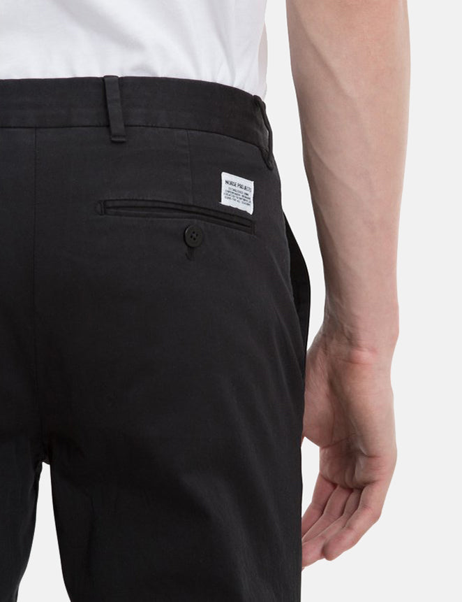 Norse Projects Aros Light Stretch Chino (Coupe Slim) - Noir