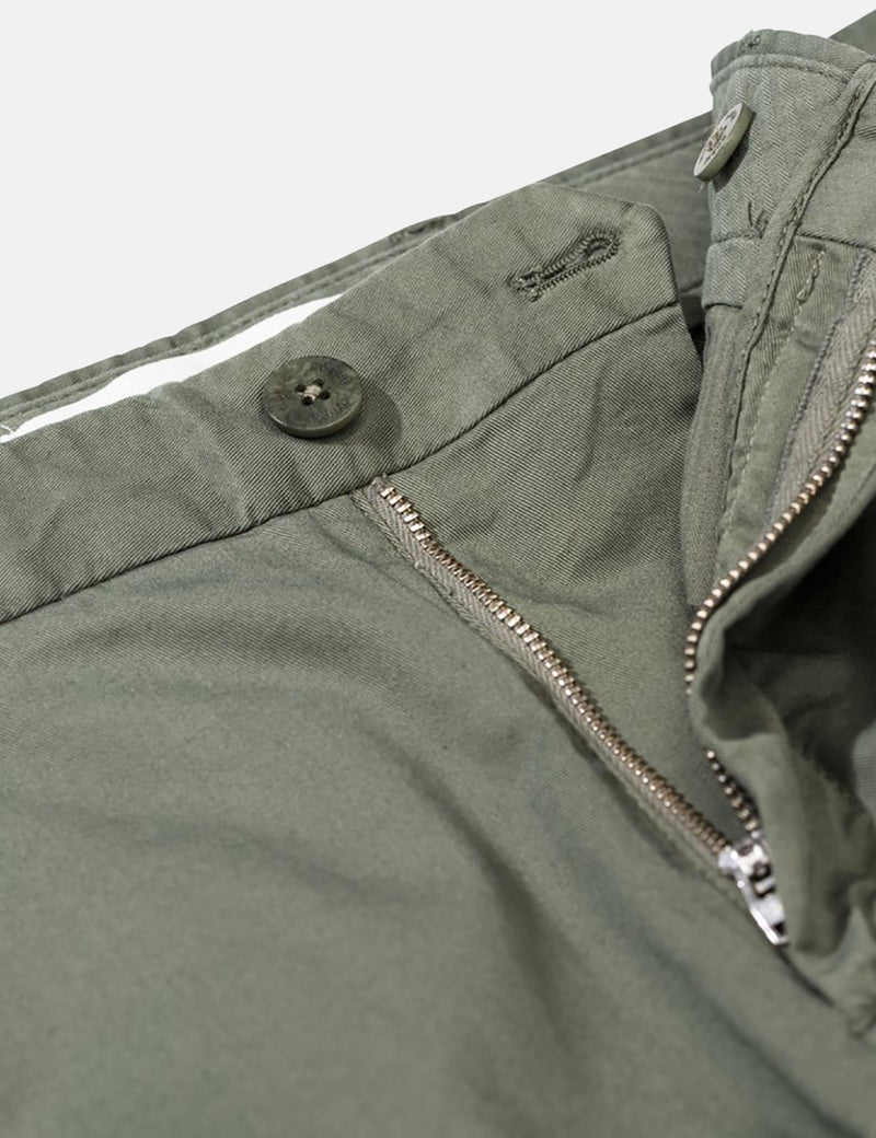 Norse Projects Aros Light Stretch Chino (Slim) - Dried Olive Green