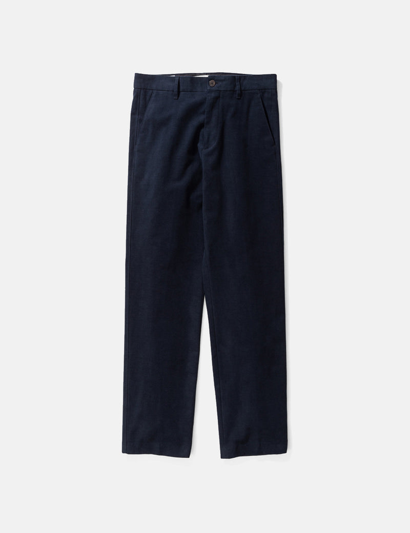 Norse Projects Haga Brushed Moleskin Pant - Dark Navy Blue