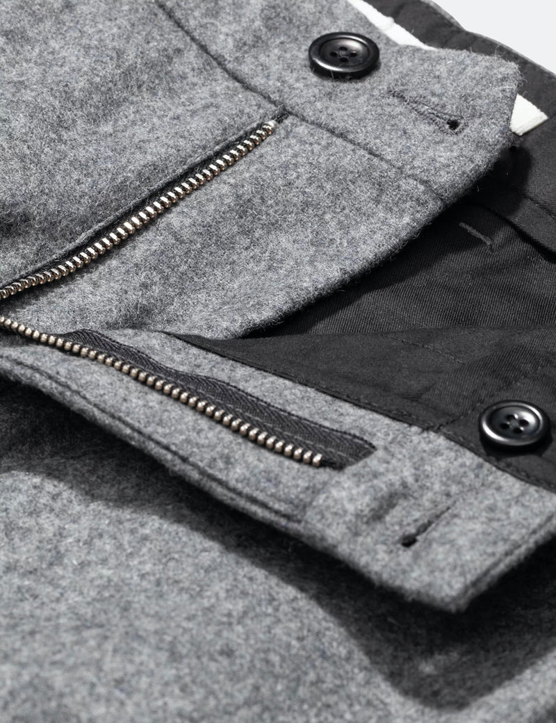 Norse Projects Aros Chino (Wool) - Charcoal Melange