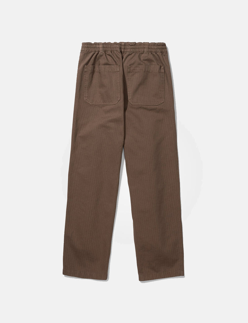 Norse Projects Evald Herringbone-Hose (entspannt) - Taupe