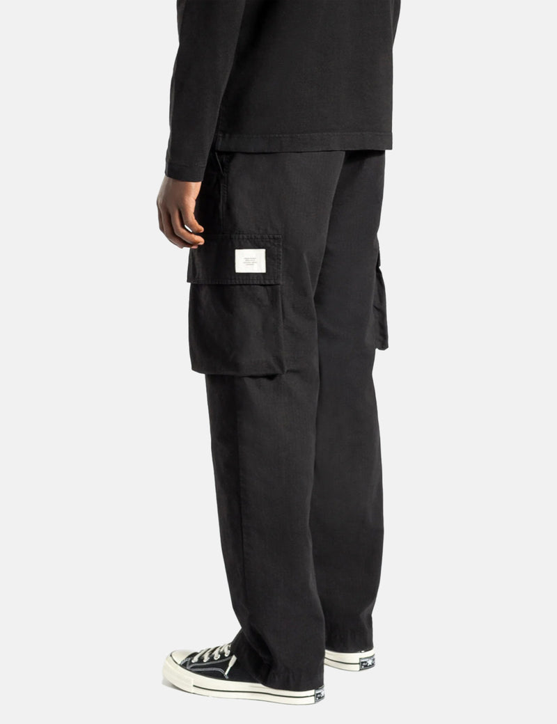 Norse Projects Lukas Tabシリーズパンツ（リラックスフィット）-ブラック