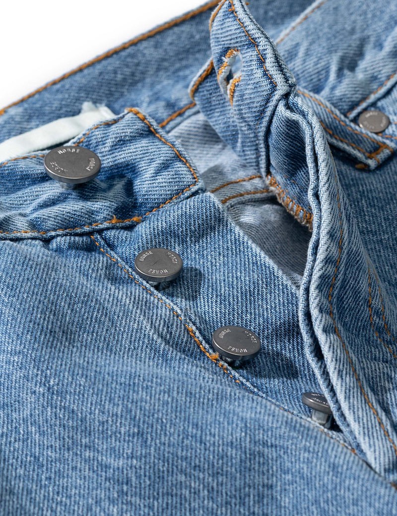 Norse Projects Regular Denim Jeans - Bleached Blue