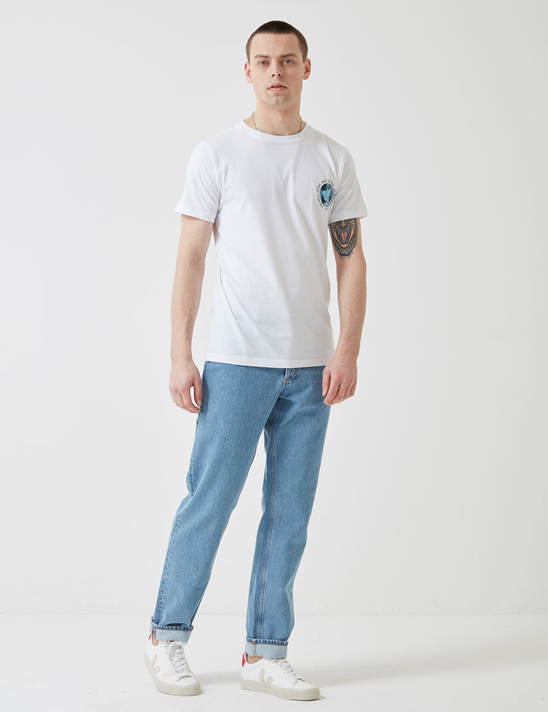 Norse Projects Regular Denim Jeans-Bleached Blue