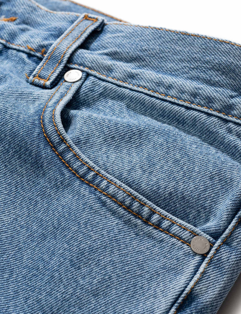 Norse Projects Regular Denim Jeans - Bleached Blue