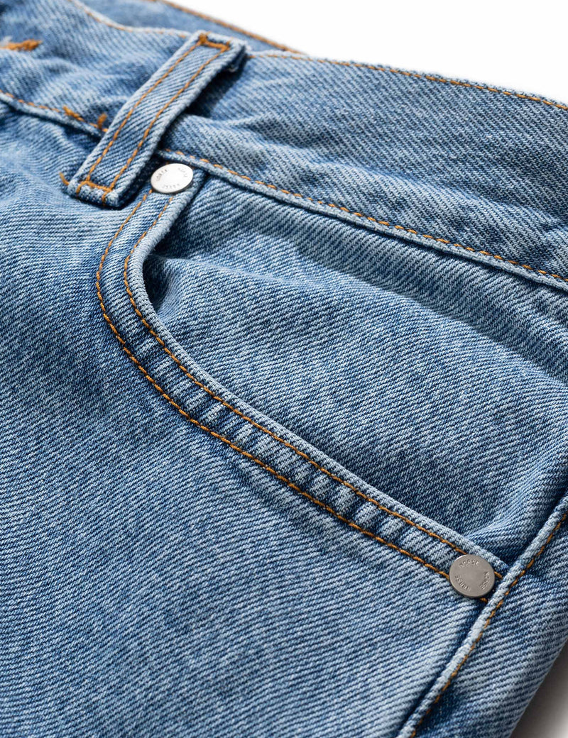 Norse Projects Regular Denim Jeans - Blass Blau