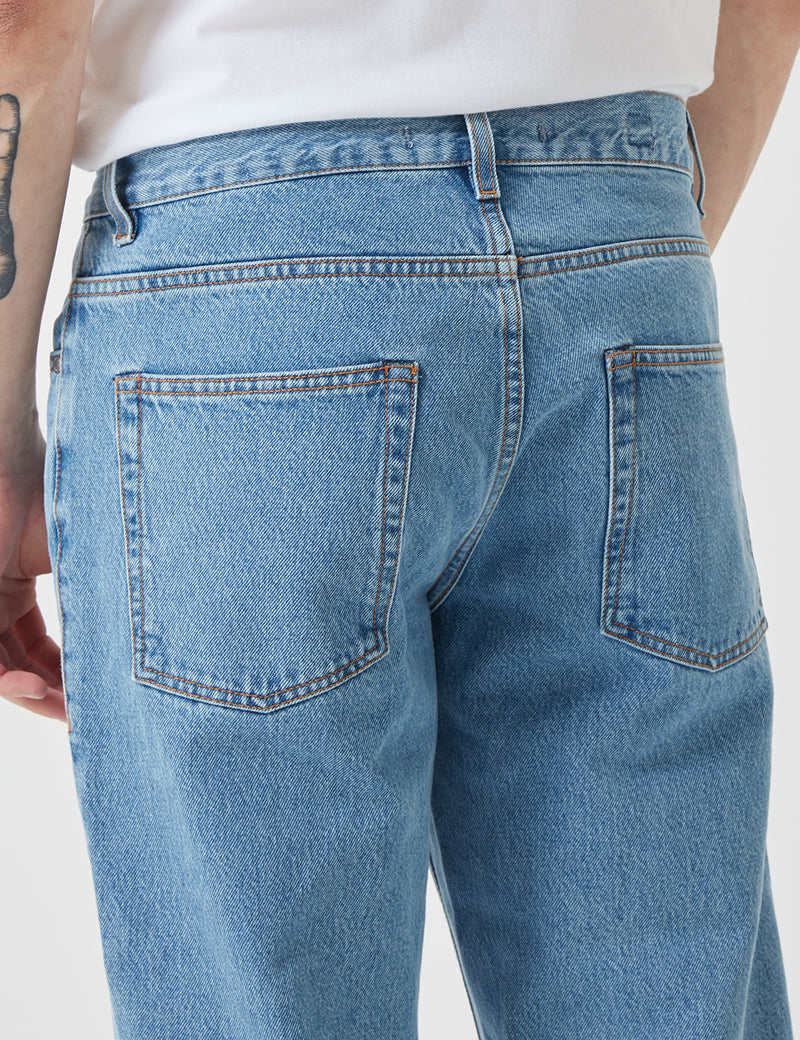 Norse Projects Regular Denim Jeans - Bleached Blue