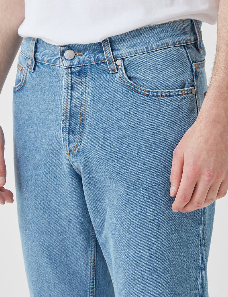 Norse Projects Regular Denim Jeans - Bleached Blue