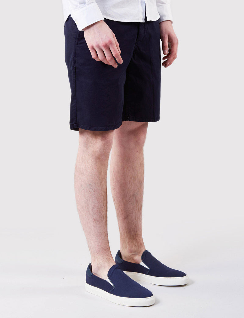 Norse Projects Aros Light Twill Shorts - Dark Navy Blue