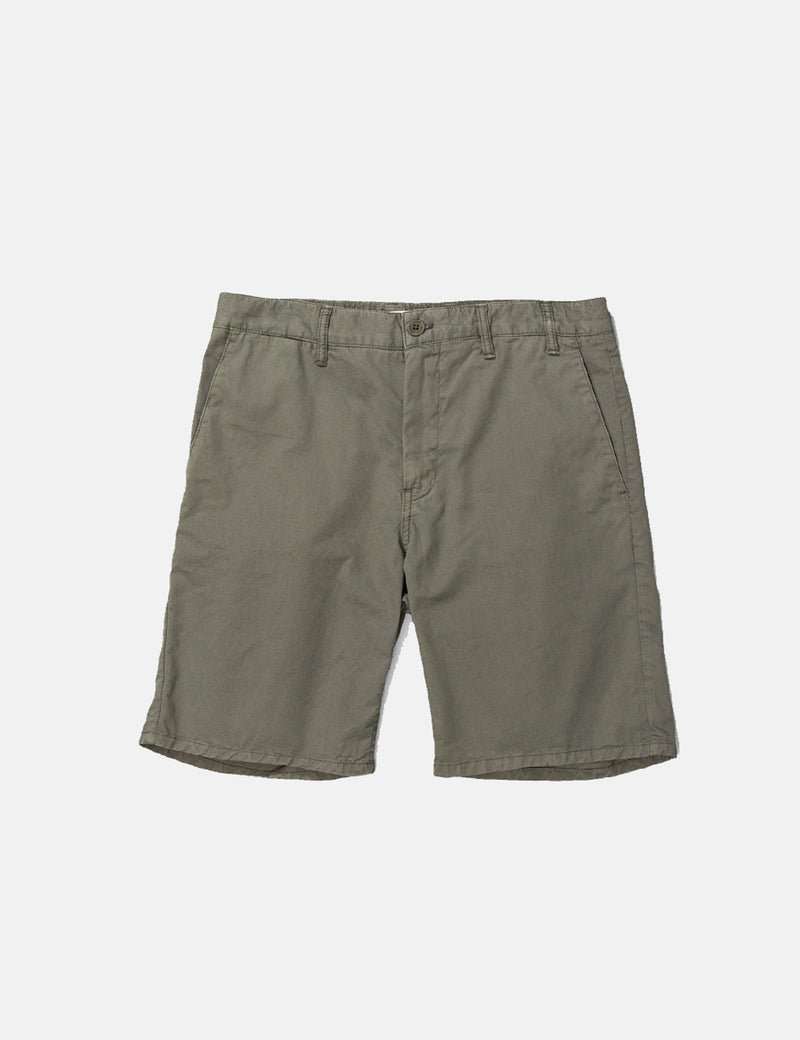 Norse Projects Aros Light Twill Shorts - Dried Olive