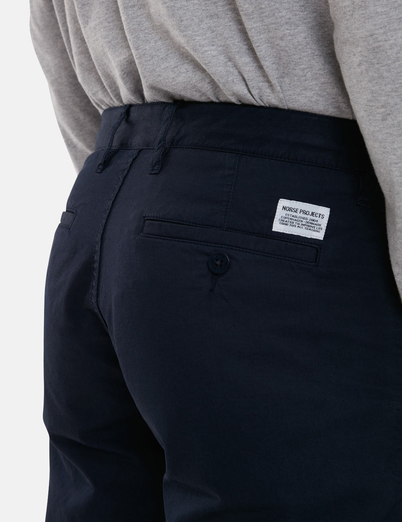 Norse Projects Aros Light TwillShorts-ダークネイビー