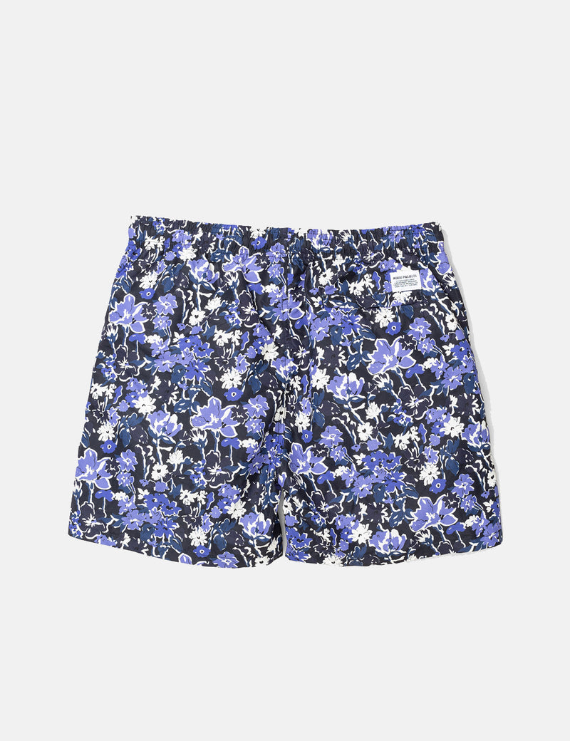 Norse Projects Hauge Swim Shorts (Liberty Print) - Dark Navy