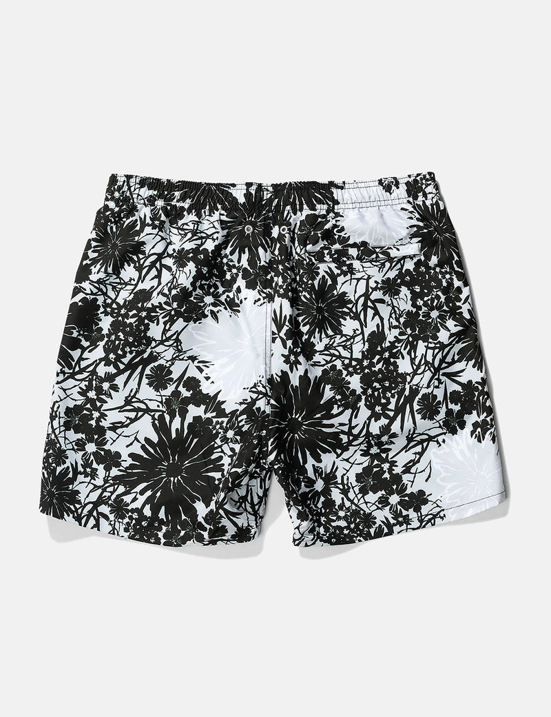 Norse Projects Hauge Flower Print Swim Shorts - Glacier Grey