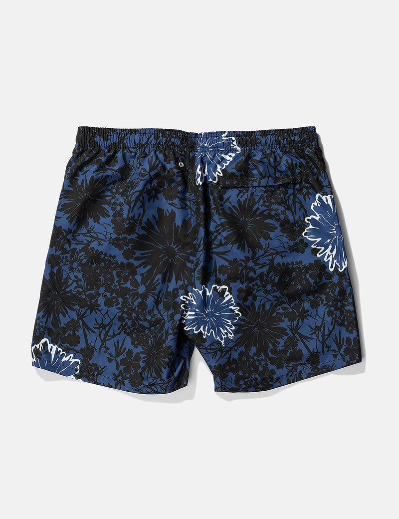 Norse Projects Hauge Flower Print SwimShorts-トワイライトブルー